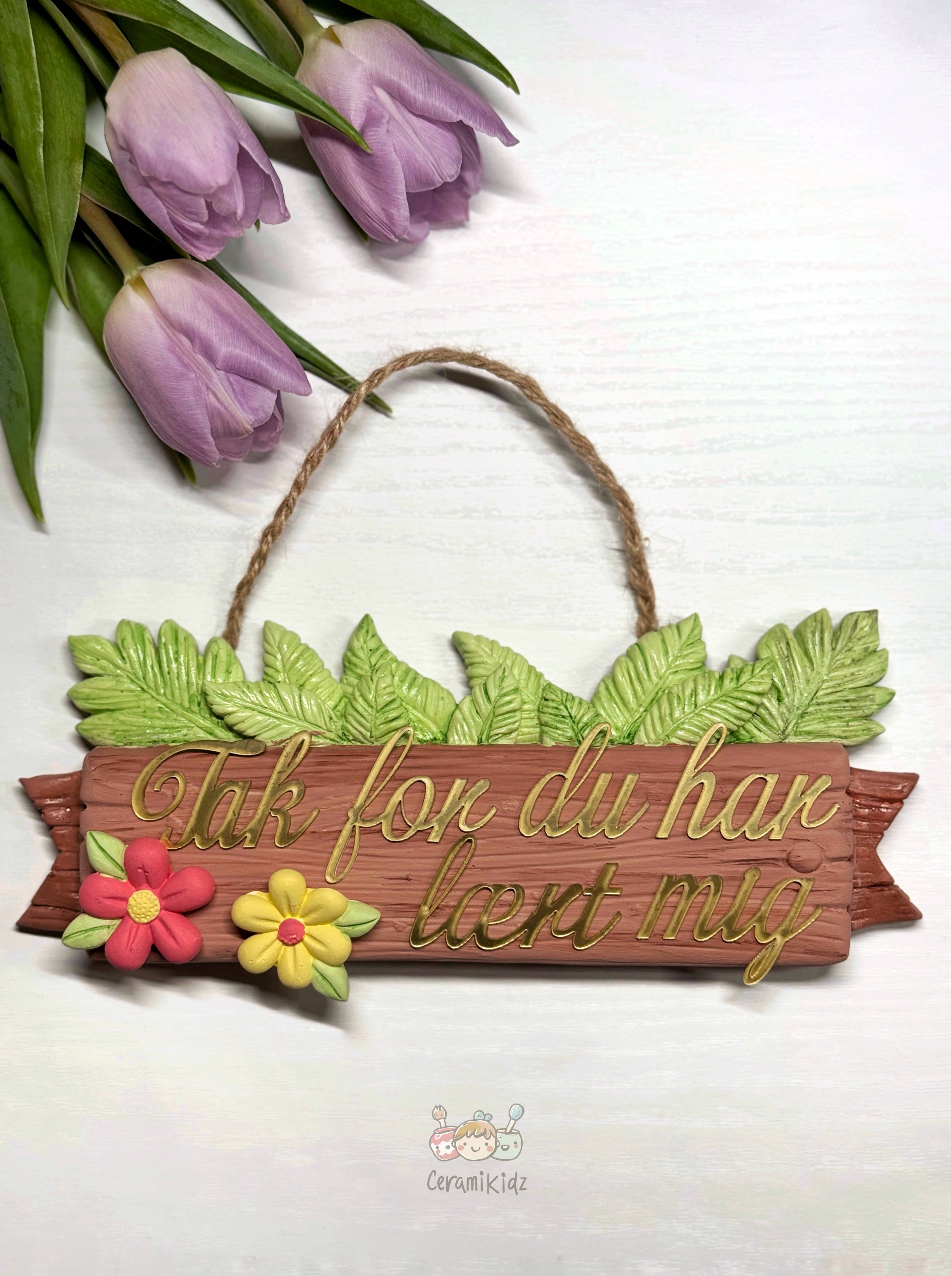 Lærergave – Keramik skilt med tekst