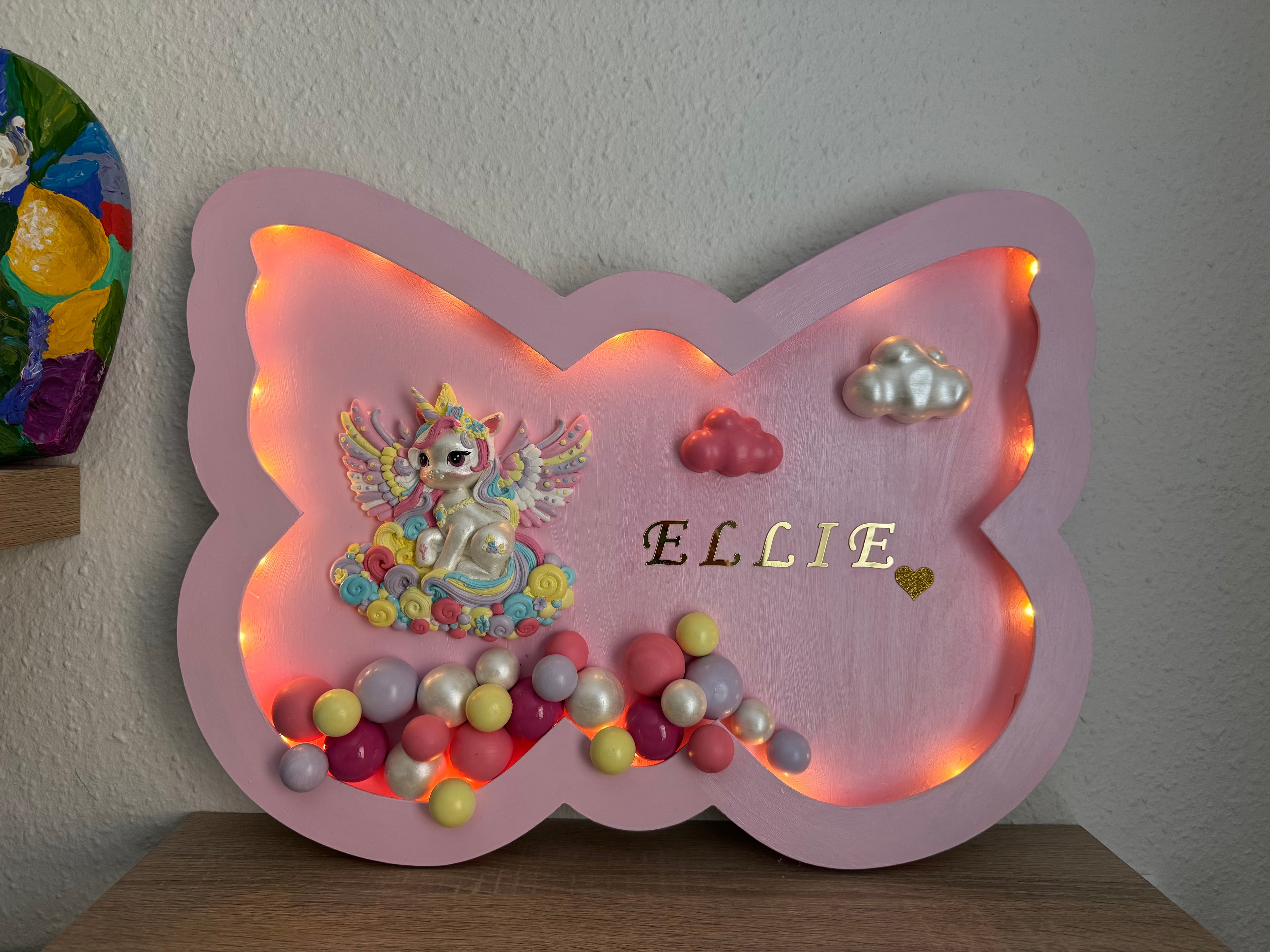 Sommerfuglelampe – Enhjørning